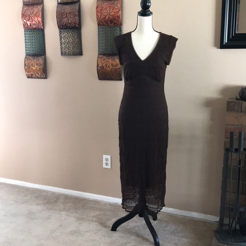 Brown Lace Dress